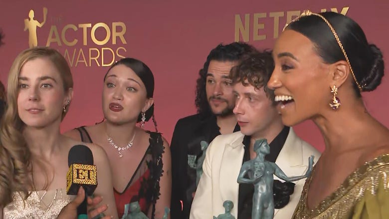 Actor Awards: 'The Pitt' Cast Can't Stop Saying 'Baby Jane Doe' After Ensemble Win (Exclusive)